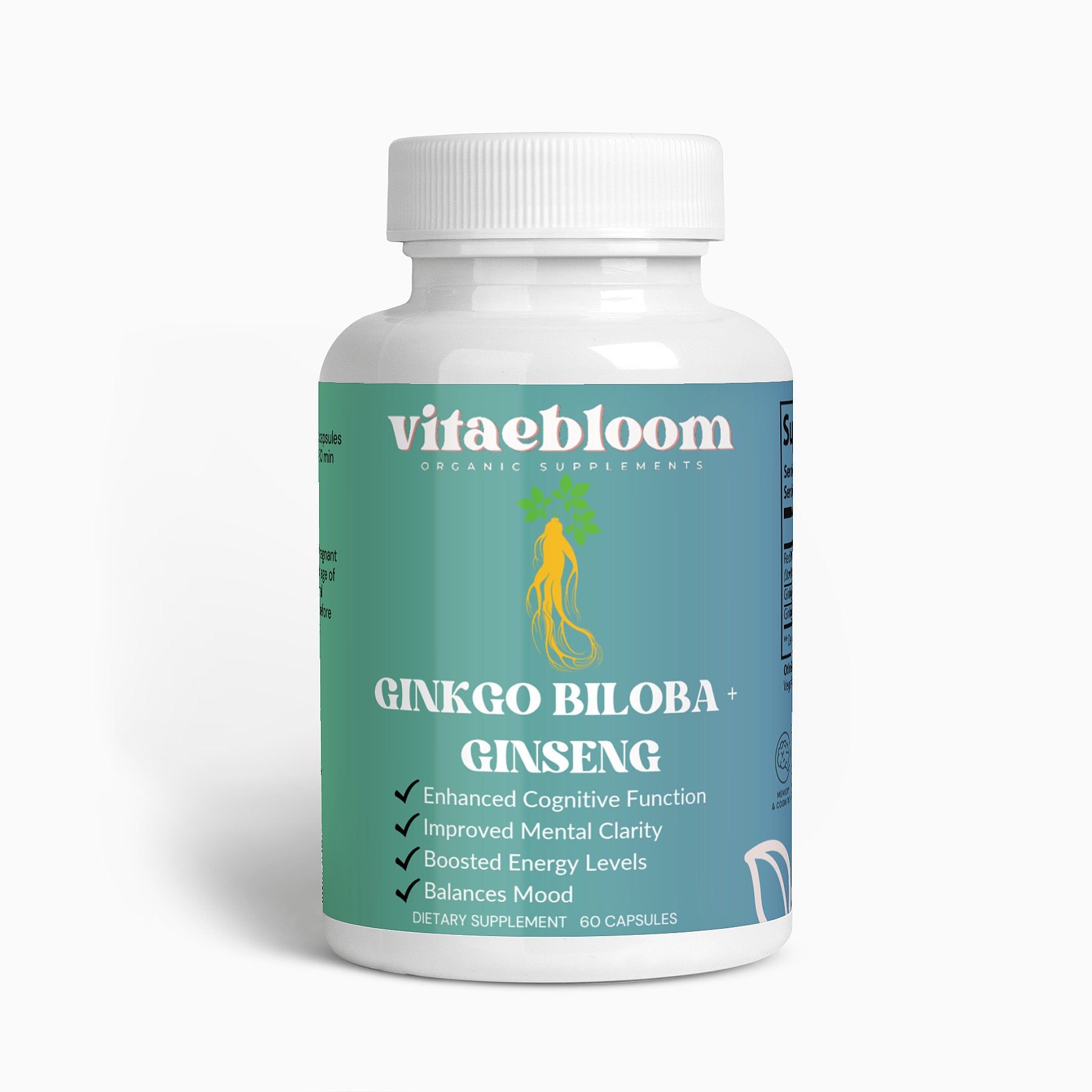 Introducing our exceptional Ginkgo Biloba + Ginseng Capsules, a powerful and synergistic blend of two highly revered natural ingredients designed to boost your cognitive function, energy levels, and overall well-being. These potent capsules combine the benefits of both Ginkgo Biloba and Ginseng to create a holistic supplement that caters to a wide array of health needs. By harnessing the power of these ancient herbs, our capsules are meticulously formulated to deliver optimal re